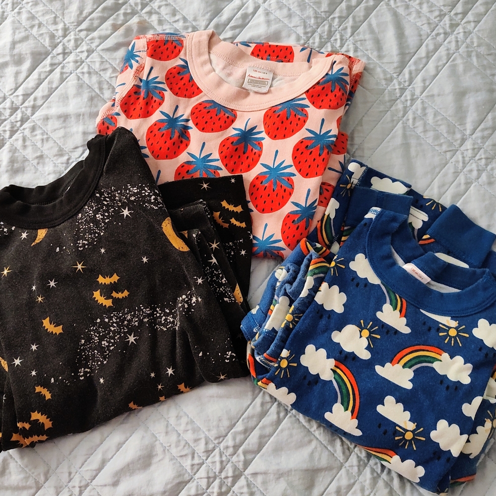 Strawberry Print Kids Pajamas